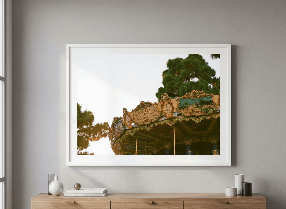 Contemporary wall art featured in a bright modern office workspace