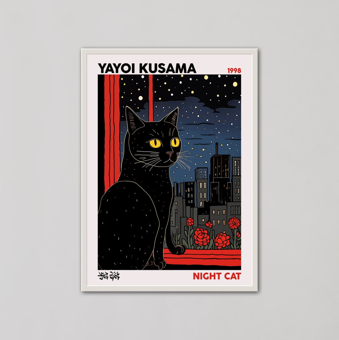 Night Cat 1998 By Yayoi Kusama - Style My Wall