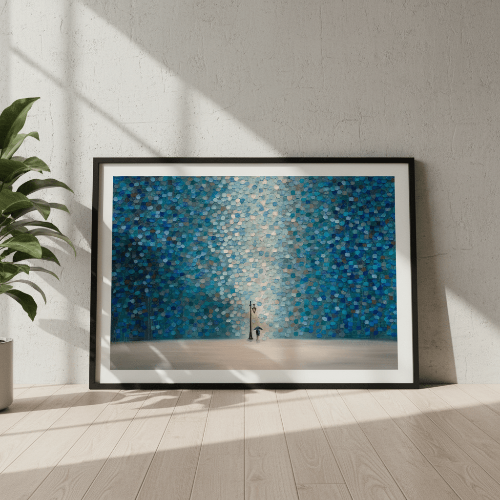 Night Rain by Ekaterina Ermilkina wall - art - picture - poster