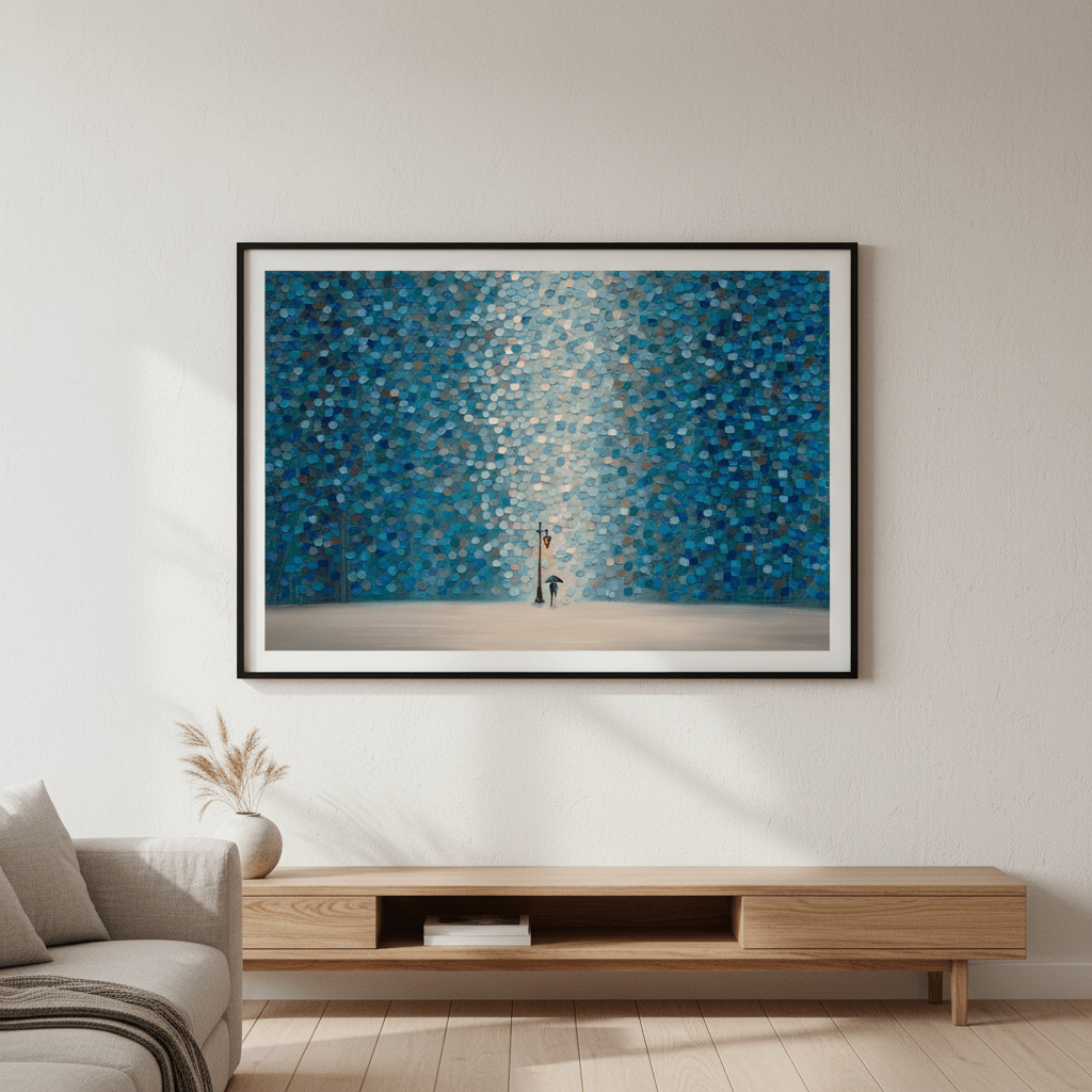 Night Rain by Ekaterina Ermilkina wall - art - picture - poster