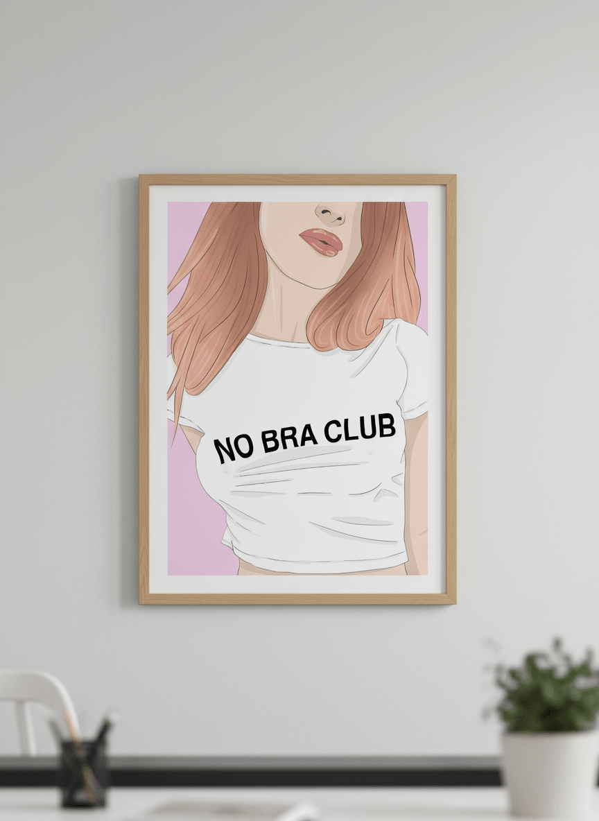 Contemporary wall art featured in a bright modern office workspace