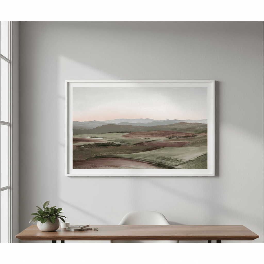 North West Tasmania Farmland by Deer Muskeeter wall - art - picture - poster