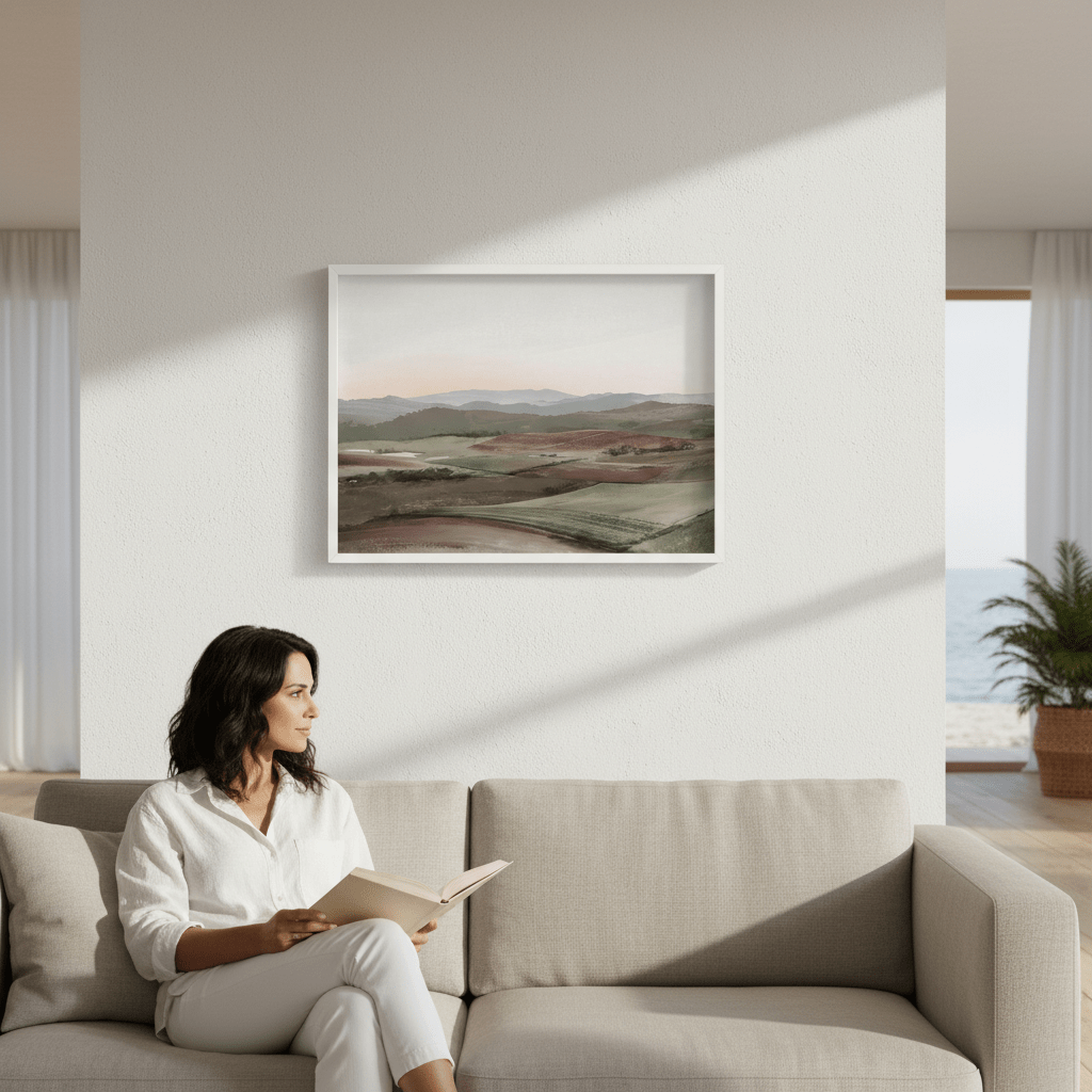 North West Tasmania Farmland by Deer Muskeeter wall - art - picture - poster