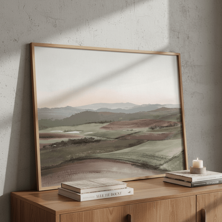 North West Tasmania Farmland by Deer Muskeeter wall - art - picture - poster