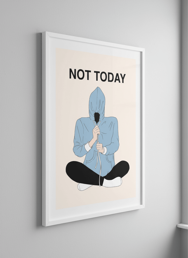 Contemporary wall art featured in a bright modern office workspace