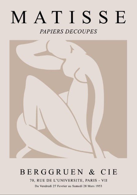 Nude Woman Body Brown And Beige by Henri Matisse