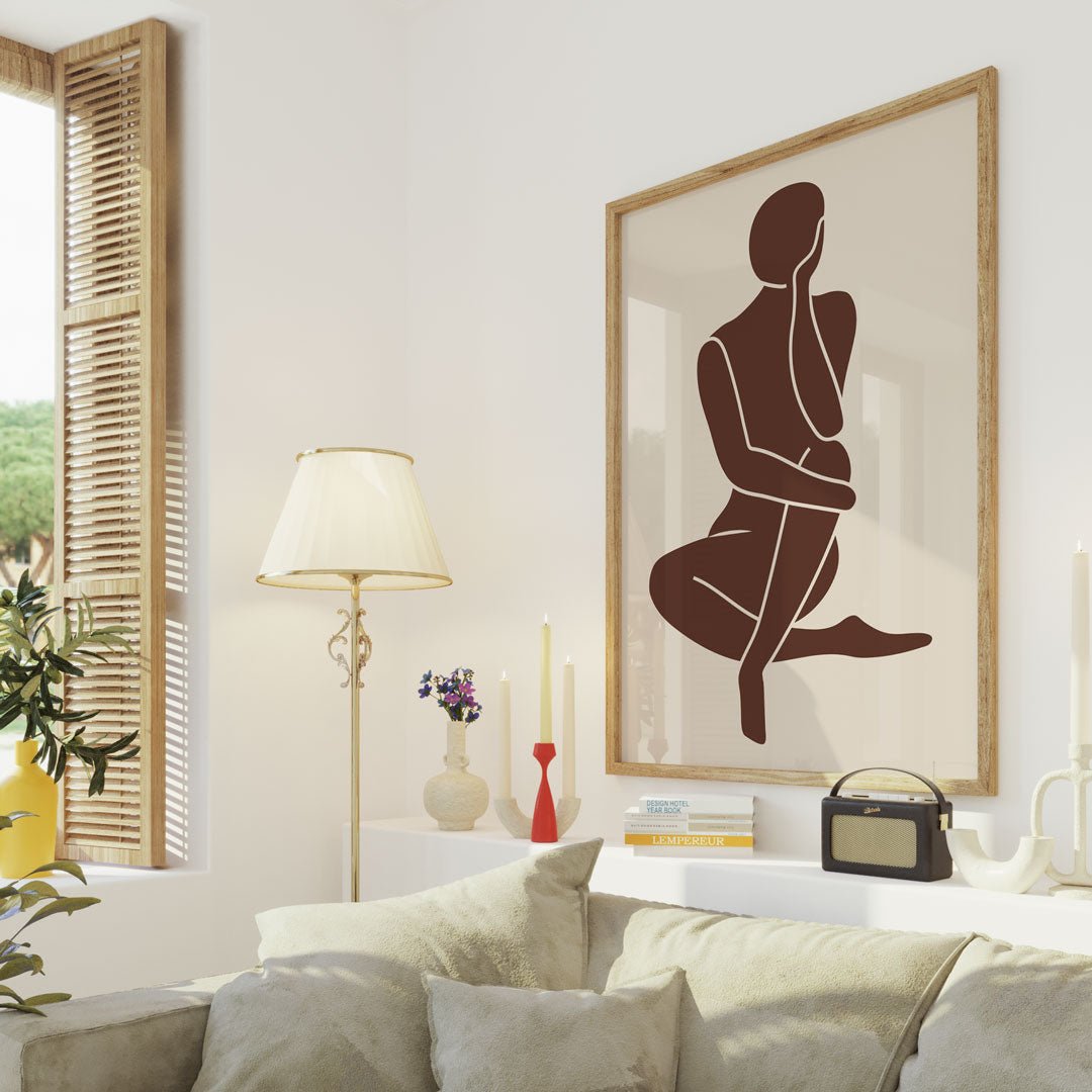 Nude Woman Body Front Brown by Henri Matisse - Style My Wall