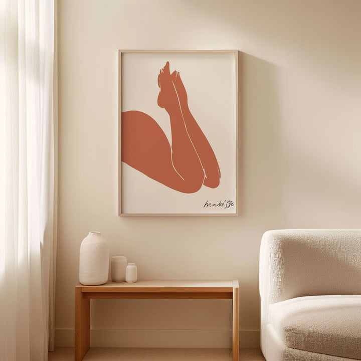 Nude Woman Cutout Brown Art By Henri Matisse - Style My Wall