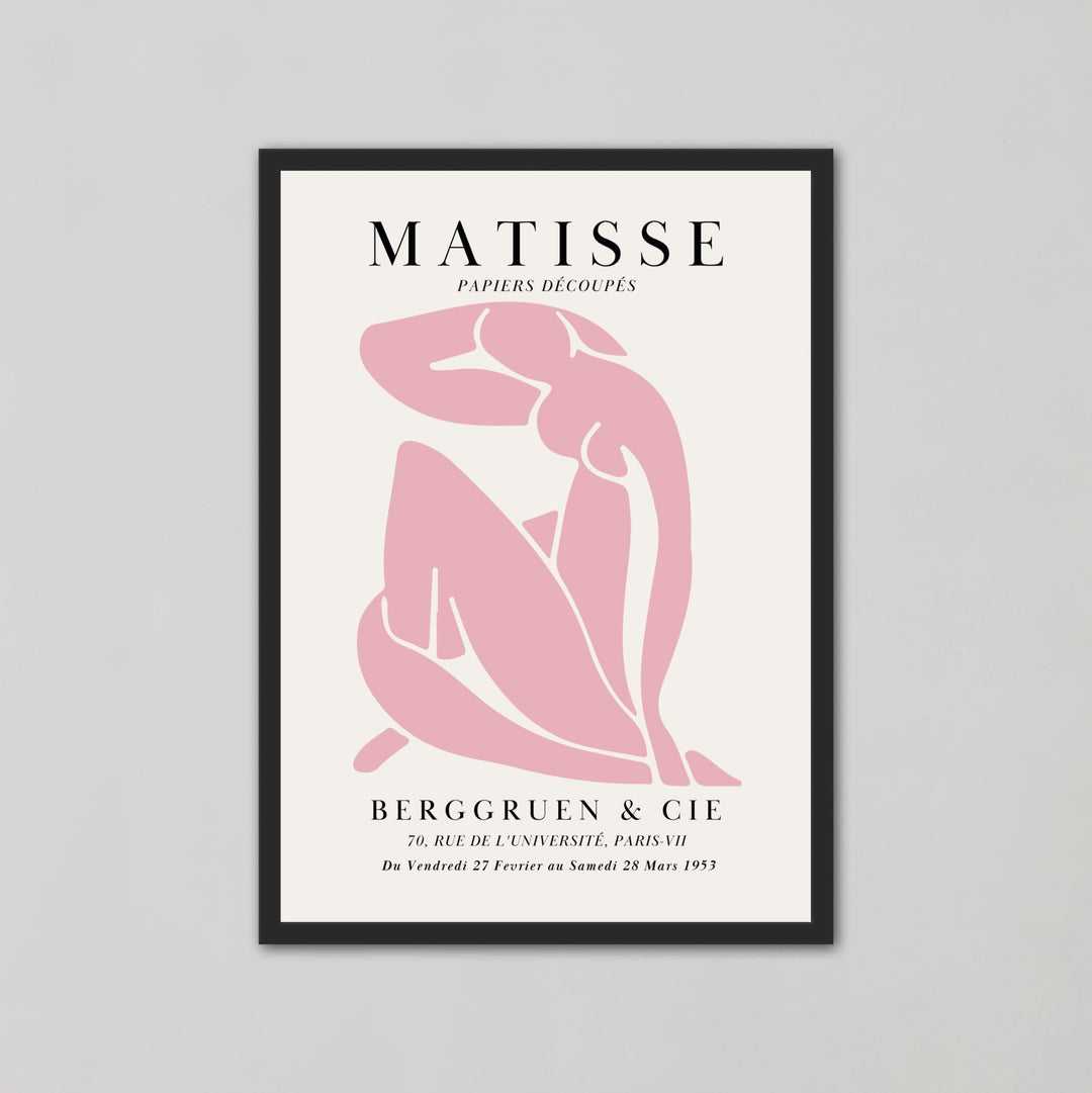 Nude Women Papier Decoupes Art shades of Pink By Henri Matisse - Style My Wall