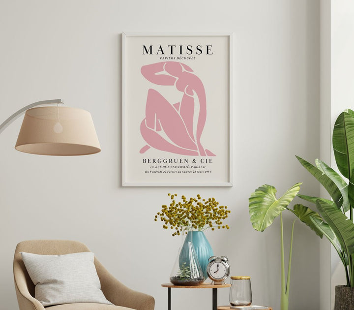 Nude Women Papier Decoupes Art shades of Pink By Henri Matisse - Style My Wall