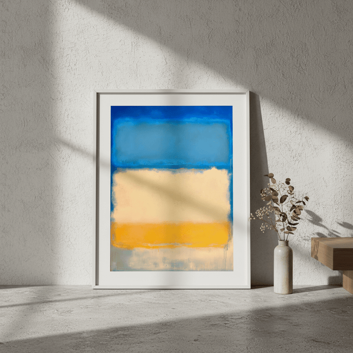 Ocean Beach Sand Blue Inspired by Mark Rothko wall - art - picture - poster