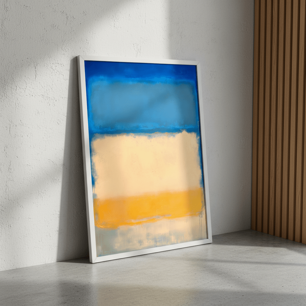 Ocean Beach Sand Blue Inspired by Mark Rothko wall - art - picture - poster
