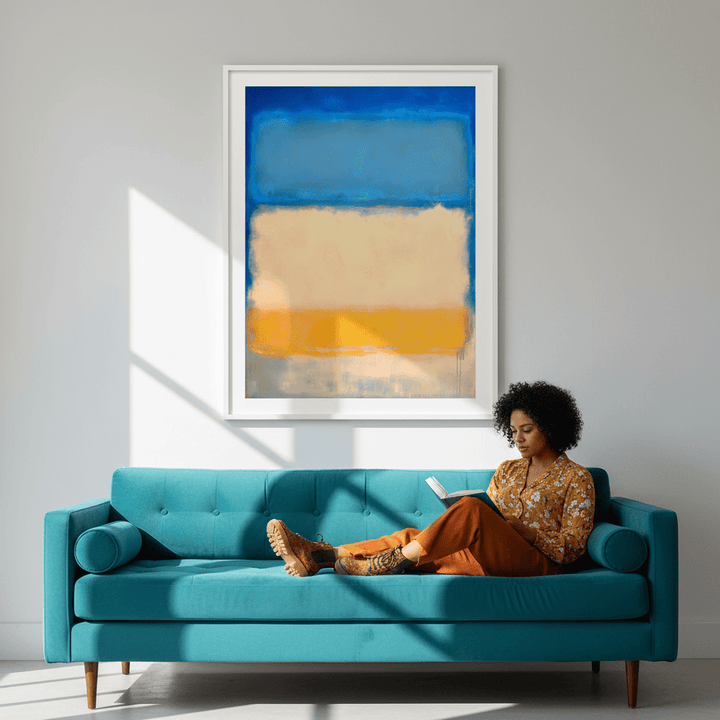 Ocean Beach Sand Blue Inspired by Mark Rothko wall - art - picture - poster