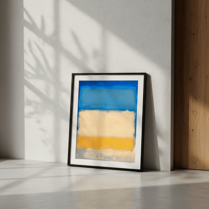 Ocean Beach Sand Blue Inspired by Mark Rothko wall - art - picture - poster