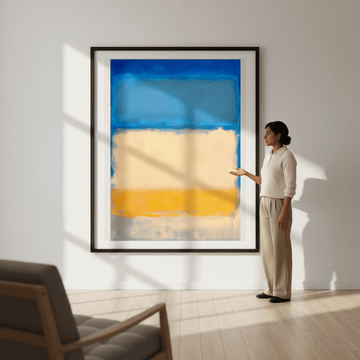 Ocean Beach Sand Blue Inspired by Mark Rothko wall - art - picture - poster