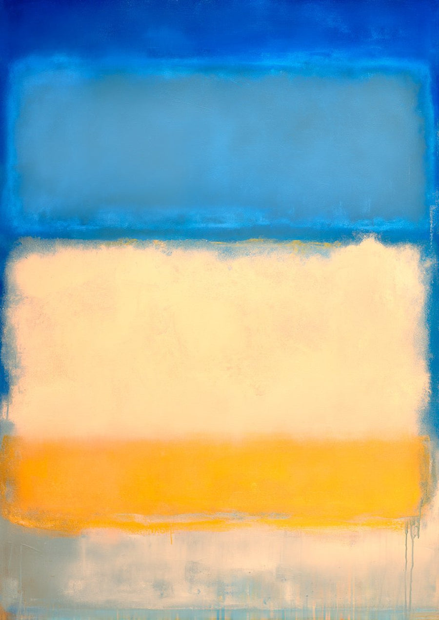 Ocean Beach Sand Blue Inspired by Mark Rothko