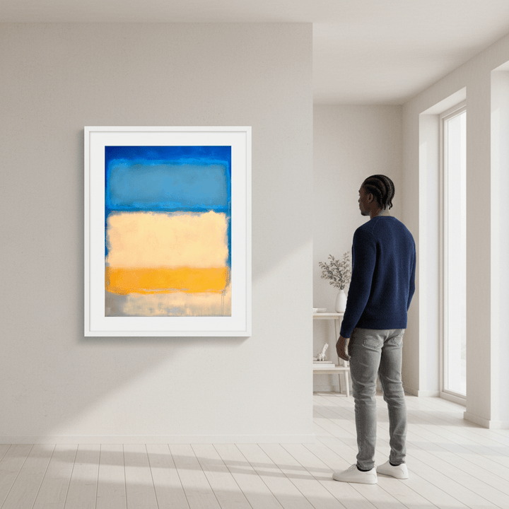 Ocean Beach Sand Blue Inspired by Mark Rothko wall - art - picture - poster