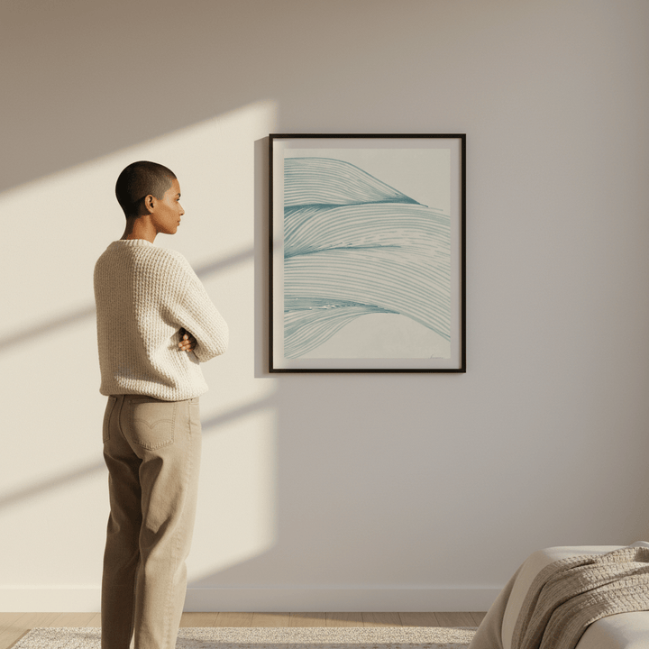 Ocean in Lines by Lucrecia Caporale wall - art - picture - poster