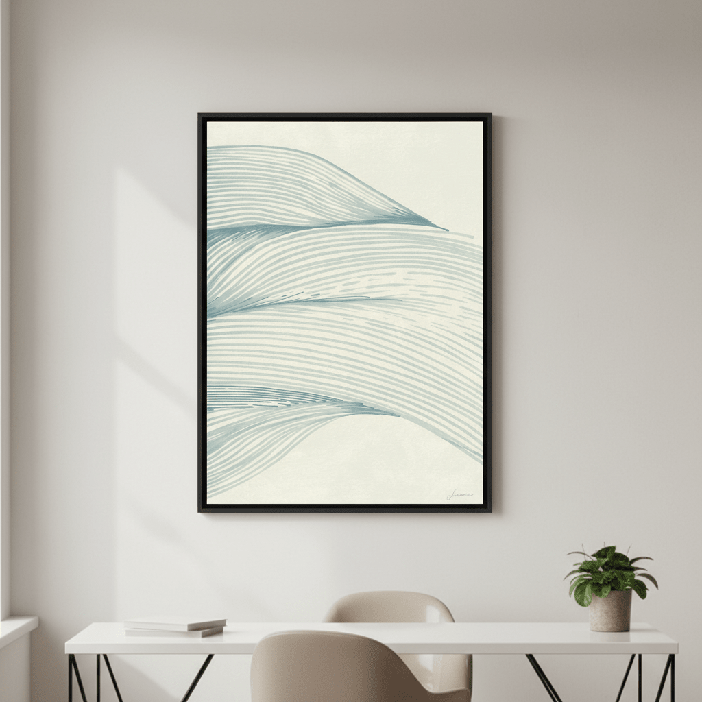 Ocean in Lines by Lucrecia Caporale wall - art - picture - poster