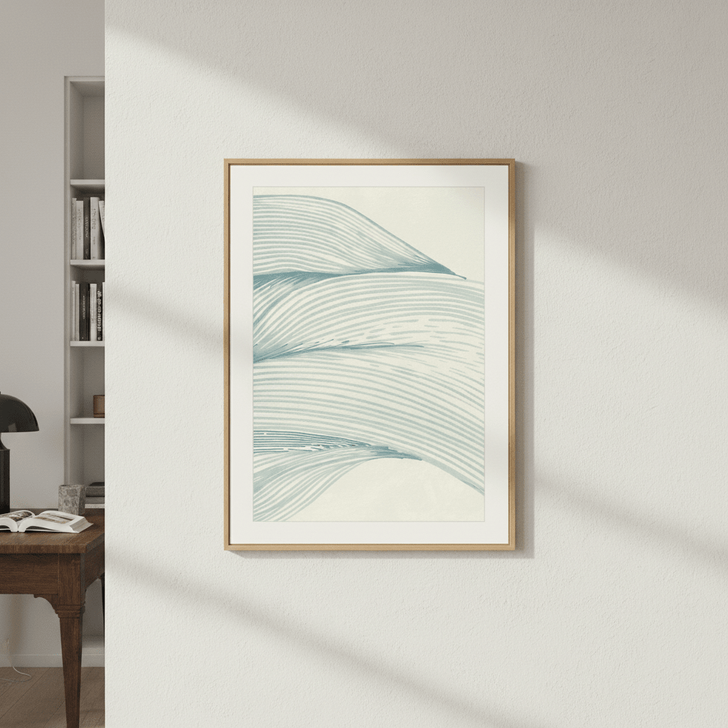 Ocean in Lines by Lucrecia Caporale wall - art - picture - poster