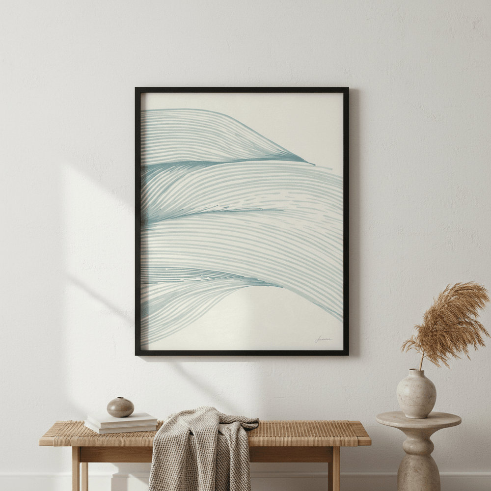 Ocean in Lines by Lucrecia Caporale wall - art - picture - poster