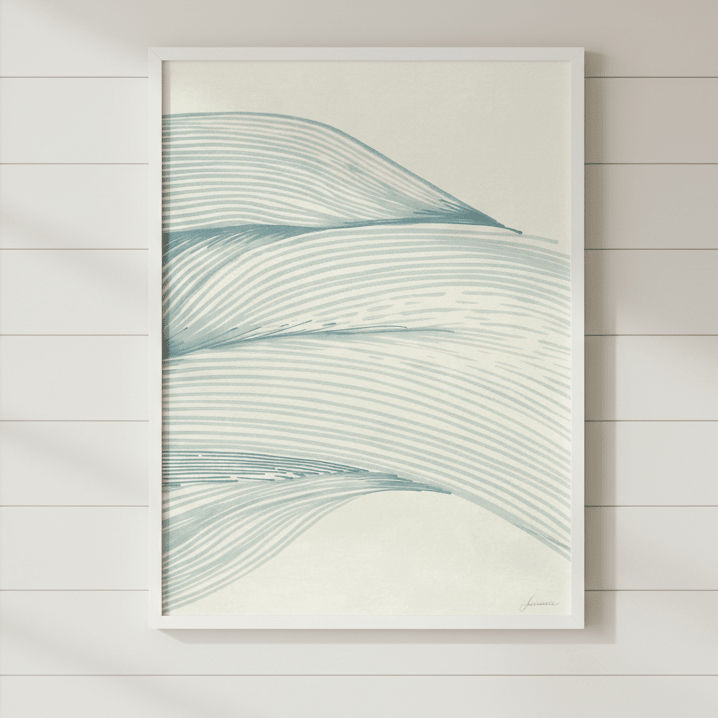 Ocean in Lines by Lucrecia Caporale wall - art - picture - poster