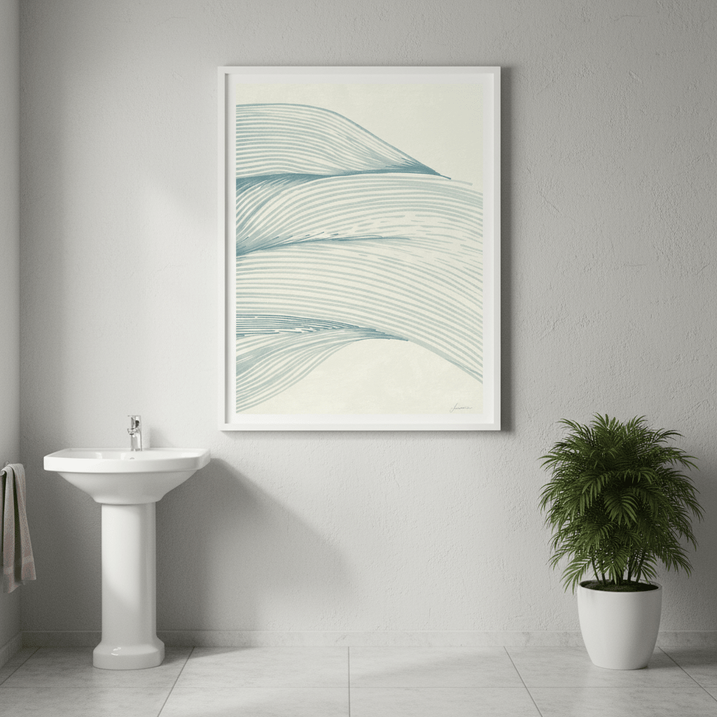 Ocean in Lines by Lucrecia Caporale wall - art - picture - poster
