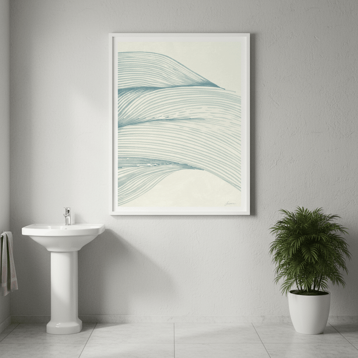 Ocean in Lines by Lucrecia Caporale wall - art - picture - poster