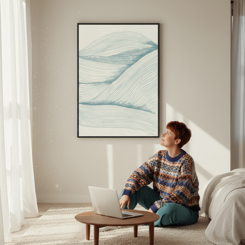 Ocean in Waves by Lucrecia Caporale wall - art - picture - poster