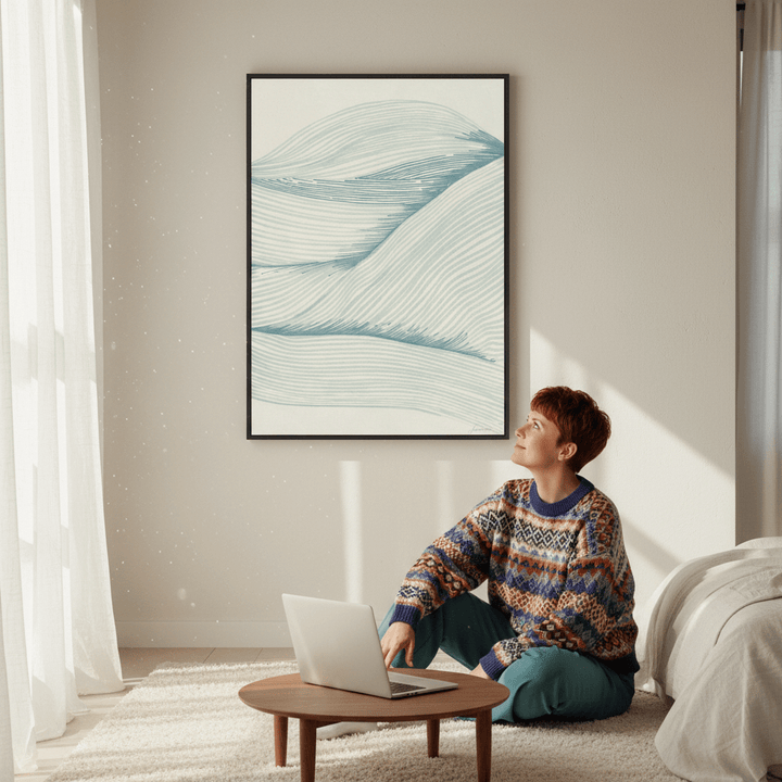 Ocean in Waves by Lucrecia Caporale wall - art - picture - poster