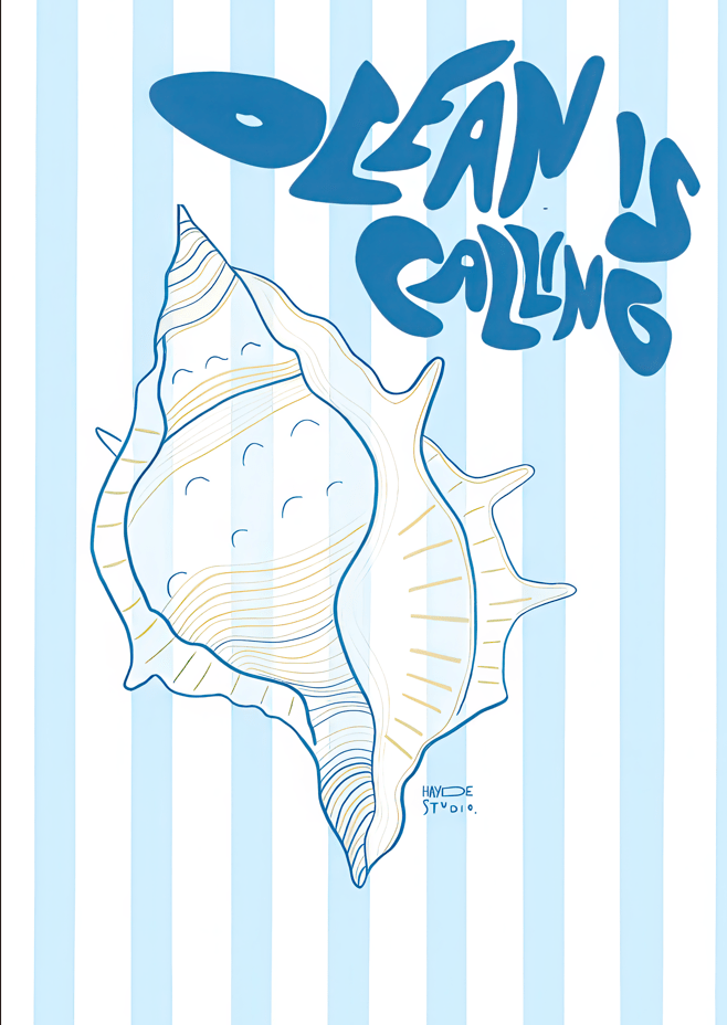 Ocean is Calling by Hayde Nizard,frame