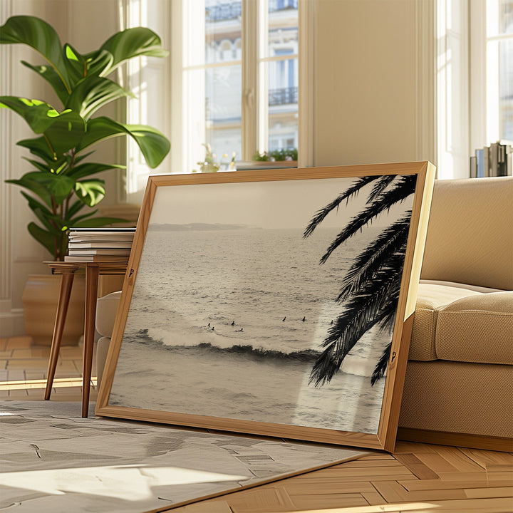 Ocean Waves Coastal Palm Wall Art - Style My Wall