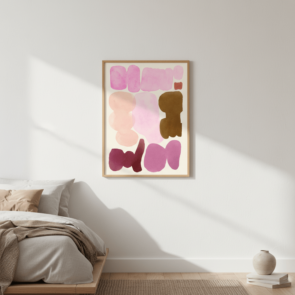 Ochre and Orchid by Wensi Zhai wall - art - picture - poster