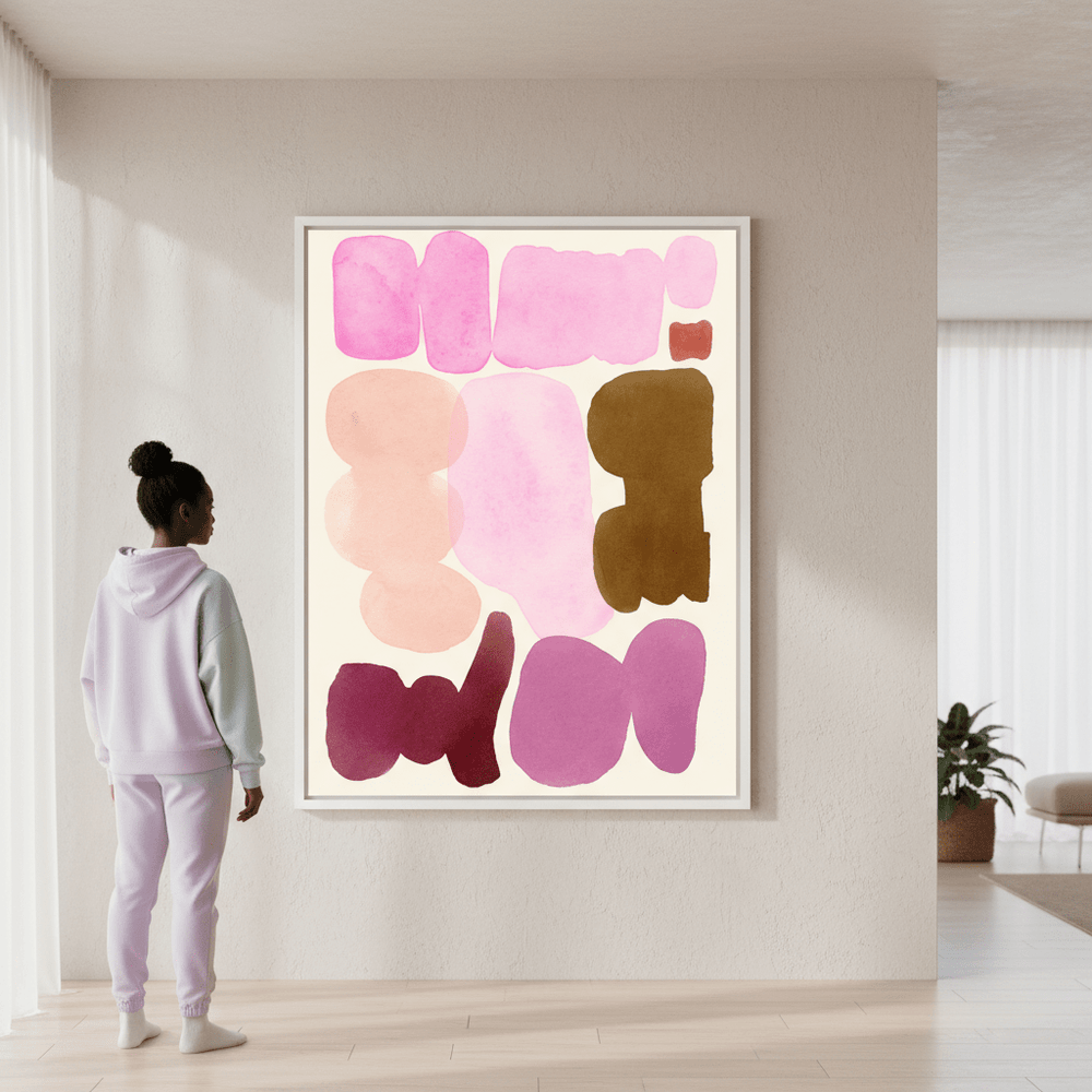 Ochre and Orchid by Wensi Zhai wall - art - picture - poster