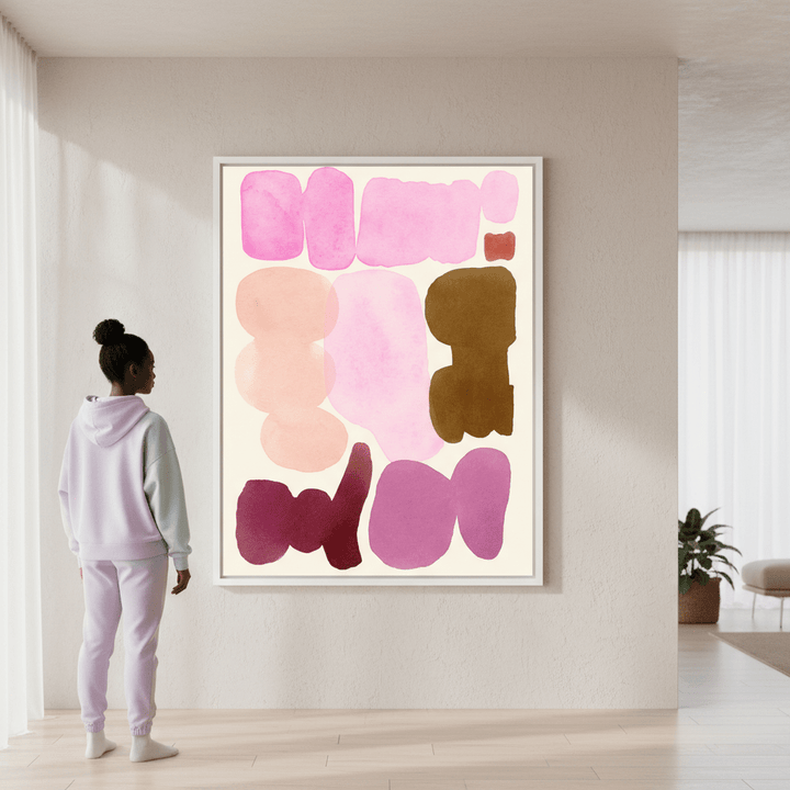 Ochre and Orchid by Wensi Zhai wall - art - picture - poster