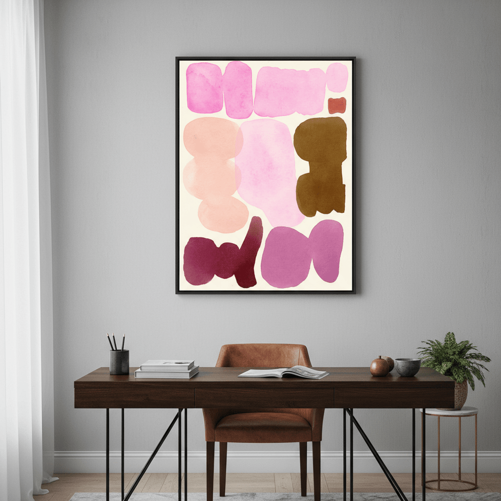 Ochre and Orchid by Wensi Zhai wall - art - picture - poster