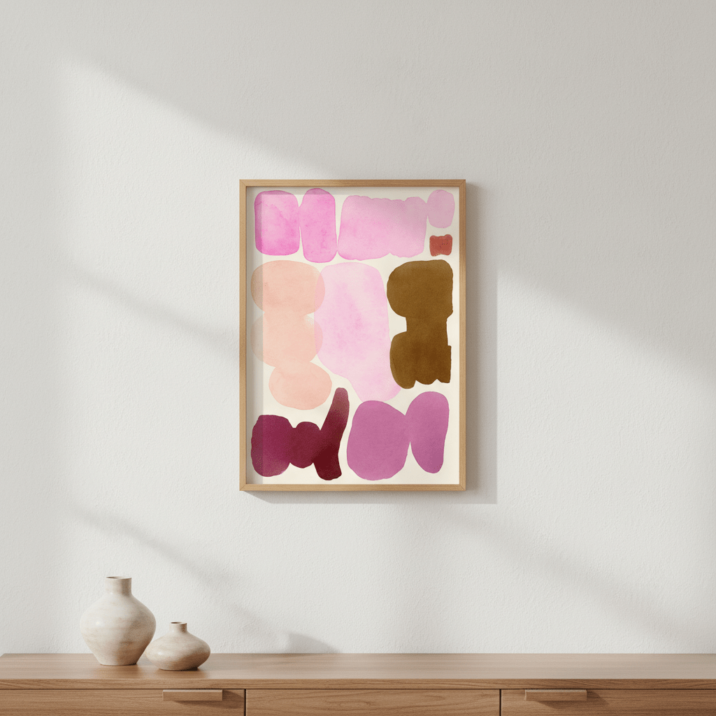 Ochre and Orchid by Wensi Zhai wall - art - picture - poster