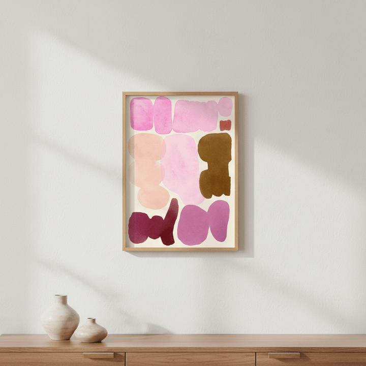 Ochre and Orchid by Wensi Zhai wall - art - picture - poster