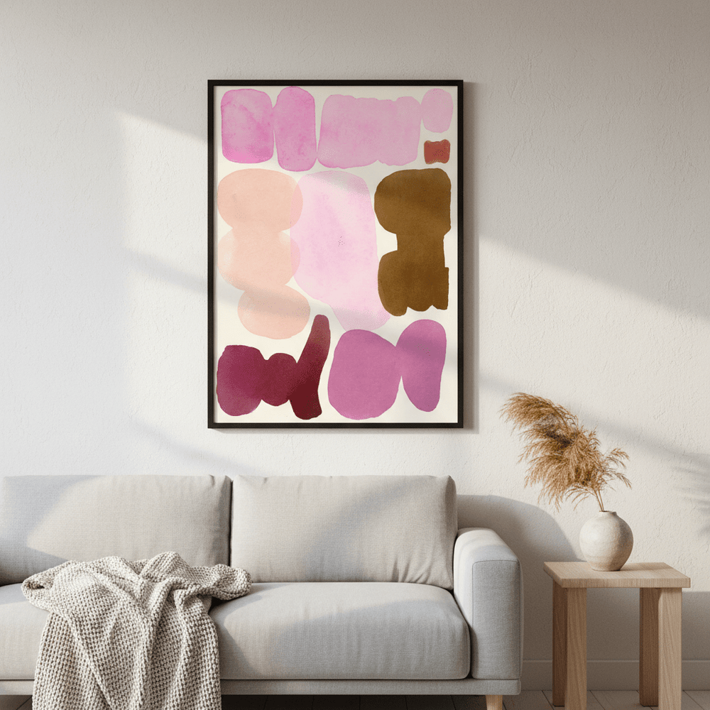 Ochre and Orchid by Wensi Zhai wall - art - picture - poster