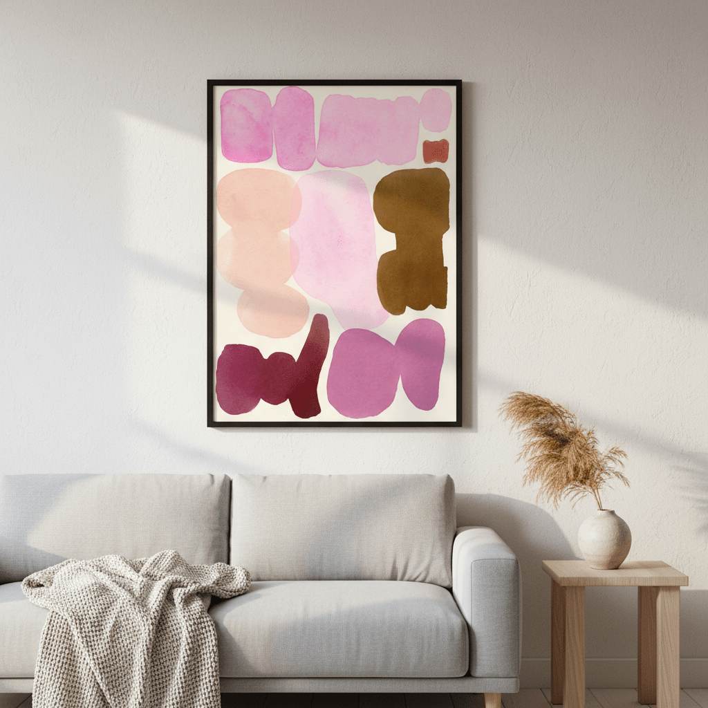 Ochre and Orchid by Wensi Zhai wall - art - picture - poster
