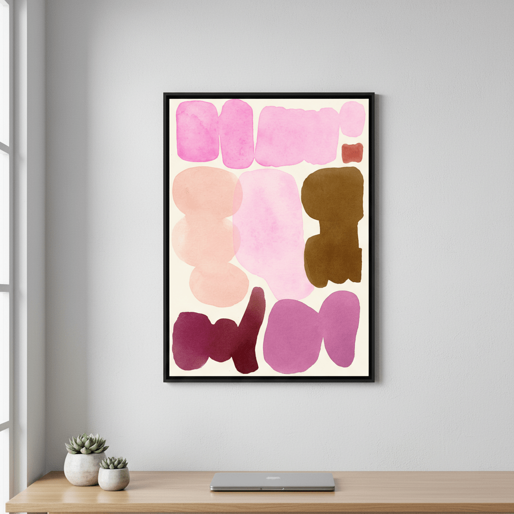 Ochre and Orchid by Wensi Zhai wall - art - picture - poster
