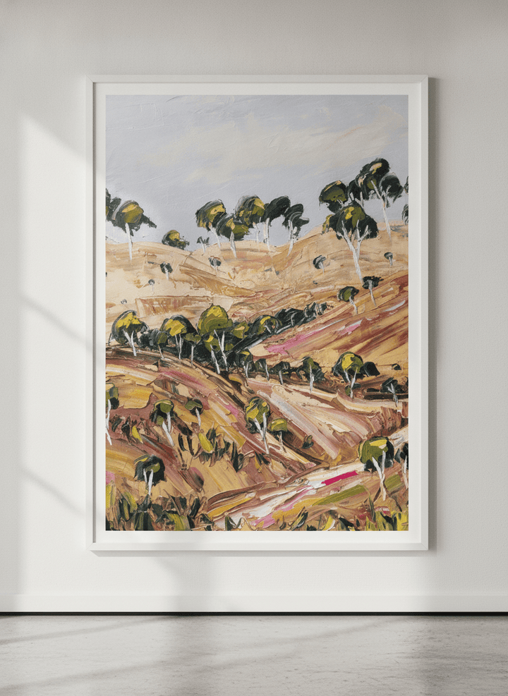 Contemporary wall art featured in a bright modern office workspace