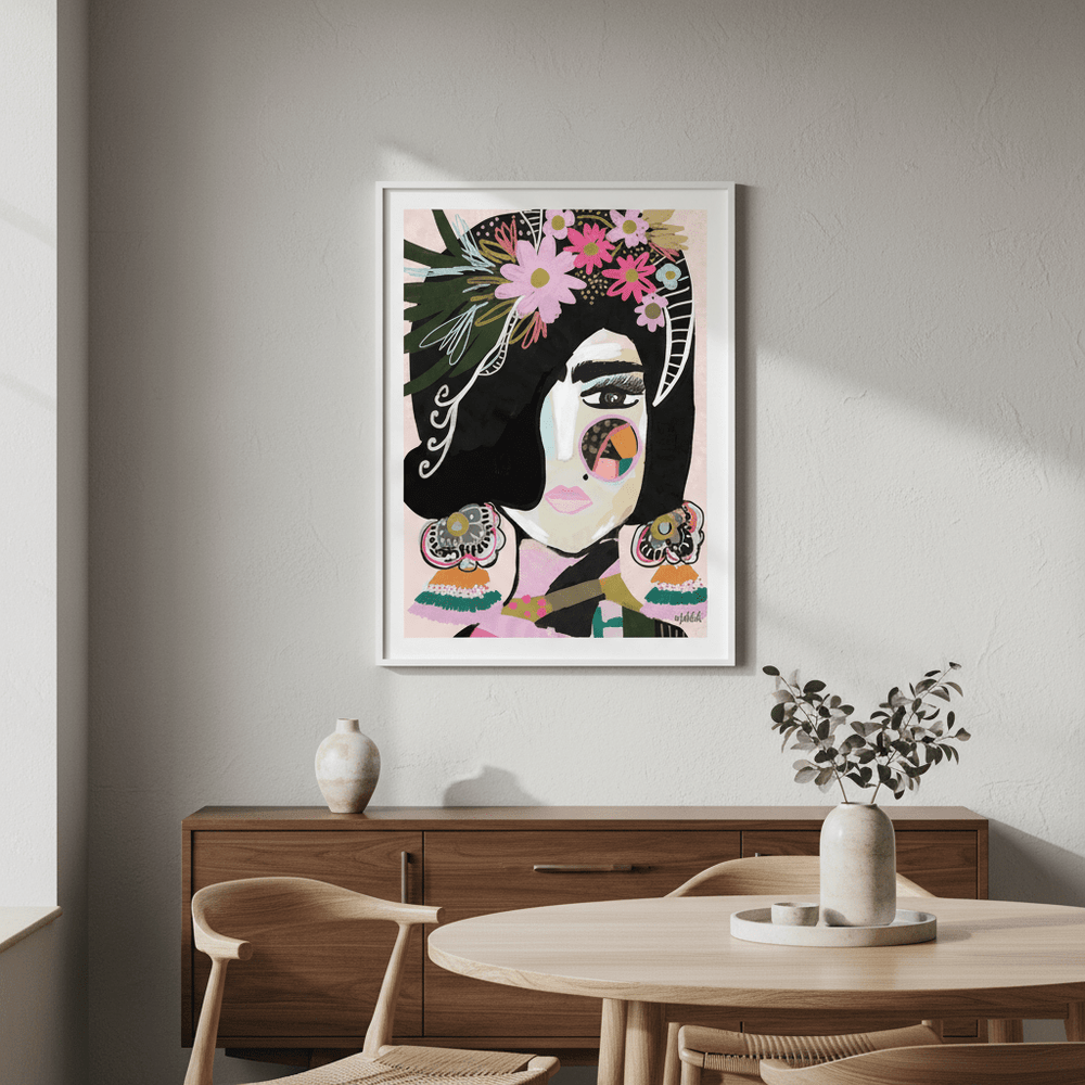 Offbeat Frida by Inkheart Designs wall - art - picture - poster