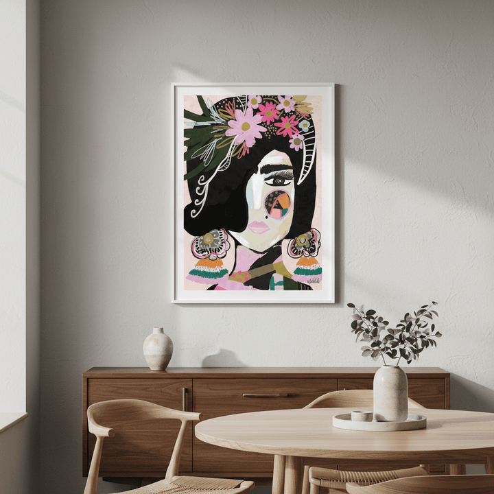 Offbeat Frida by Inkheart Designs wall - art - picture - poster
