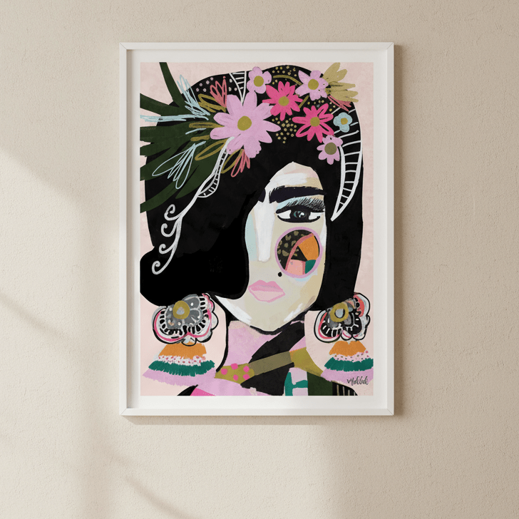 Offbeat Frida by Inkheart Designs wall - art - picture - poster