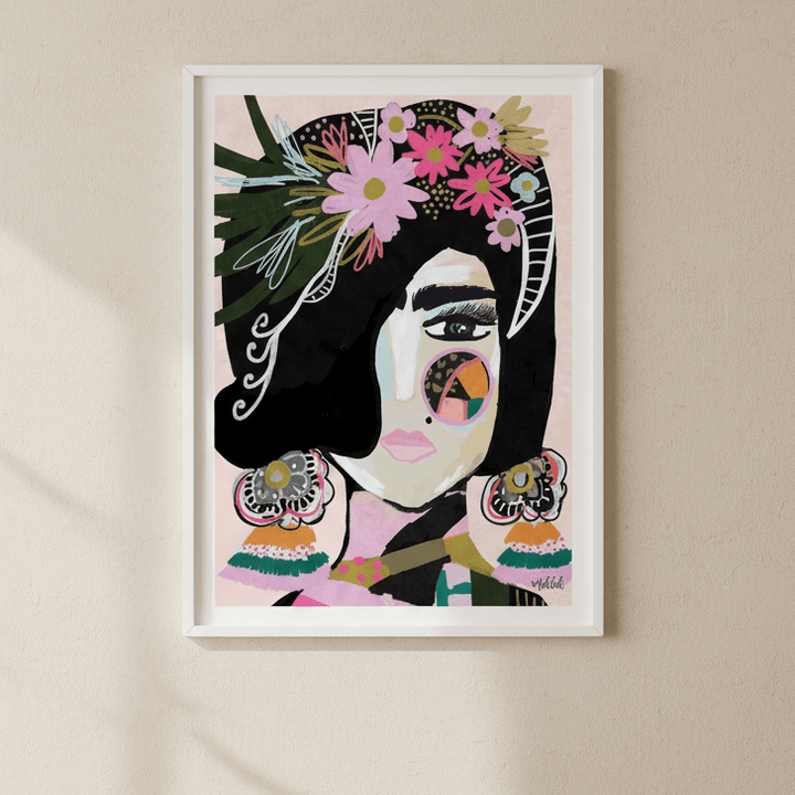 Offbeat Frida by Inkheart Designs wall - art - picture - poster
