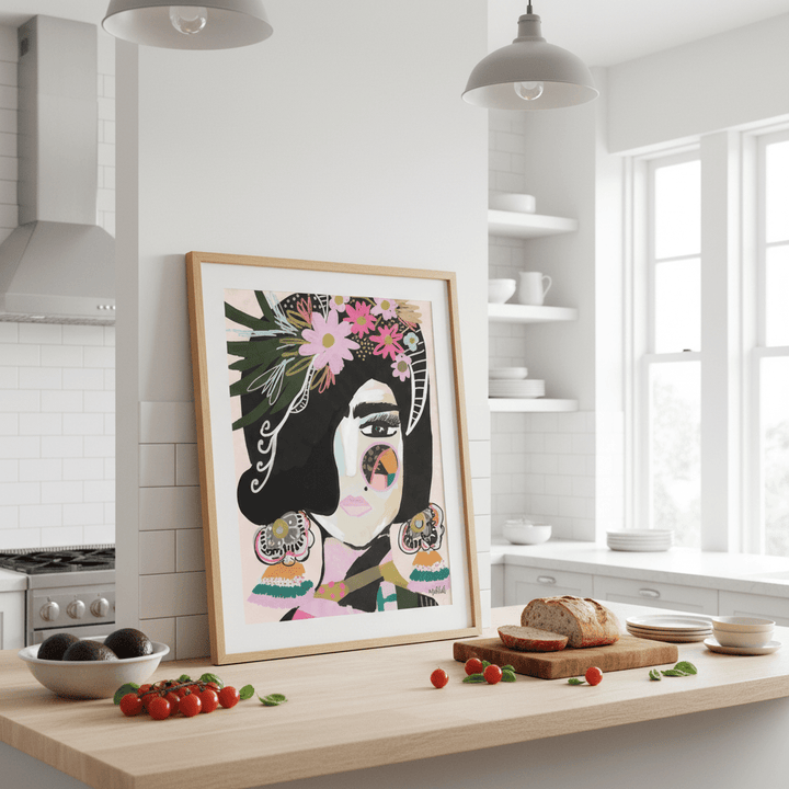 Offbeat Frida by Inkheart Designs wall - art - picture - poster