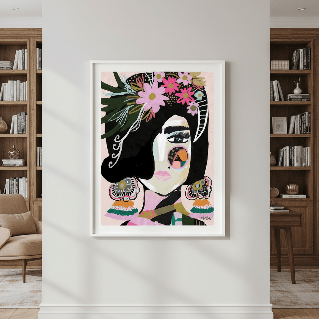 Offbeat Frida by Inkheart Designs wall - art - picture - poster