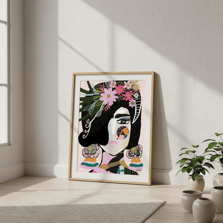 Offbeat Frida by Inkheart Designs wall - art - picture - poster