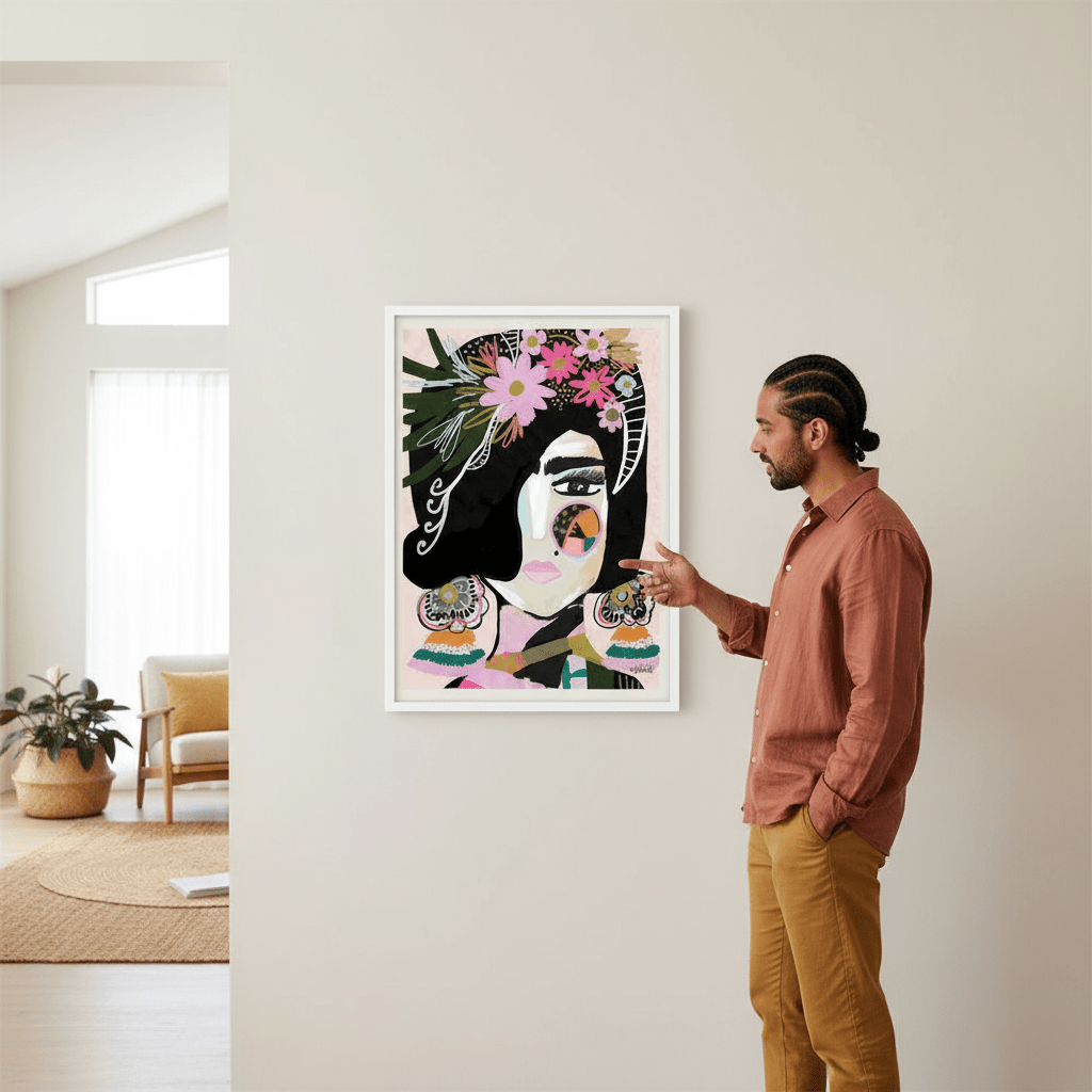 Offbeat Frida by Inkheart Designs wall - art - picture - poster